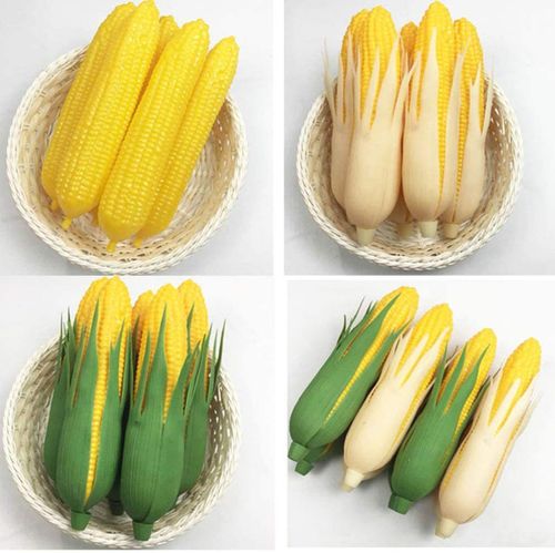 仿真水果蔬菜玉米模型拍照道具厨房装饰摆件教具塑料玉米摆件