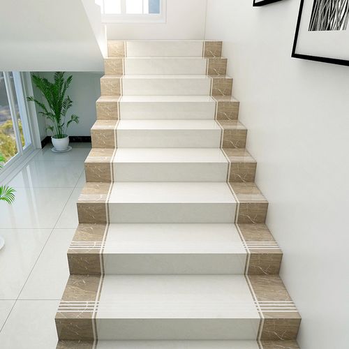 楼梯踏步砖一体式通体大理石瓷砖防滑家用楼梯砖台阶砖地板砖定制