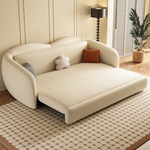 现代简约小户型沙发床可折叠客厅两用2023网红新款双人储物伸缩床