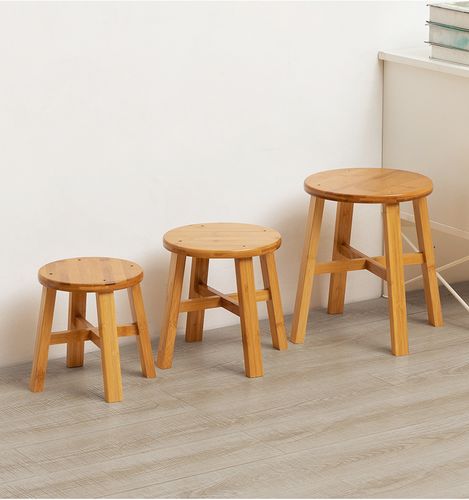 木马人创意小凳子时尚家用换鞋圆脚凳非实木矮凳茶几方板凳沙发凳