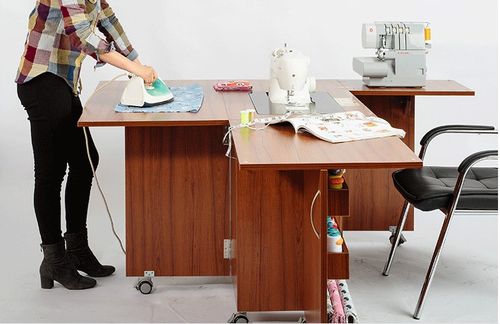 缝纫机桌子工作台家用折叠升降收纳多功能电动缝纫台缝纫机