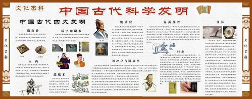 731海报印制展板写真喷绘贴纸74中国古代科学发明宣传栏