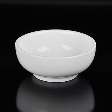 出口骨瓷中西餐具 4寸/4.5寸 米饭碗 汤碗 酱料碗 纯白陶瓷 f款