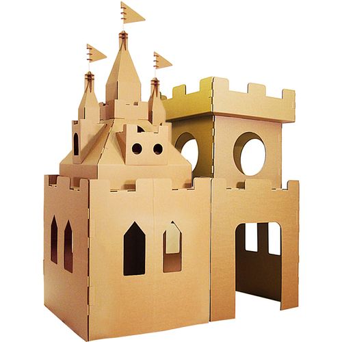 宝堡乐纸箱纸板城堡模型大型玩具屋瓦楞纸房子儿童手工纸壳屋拼装