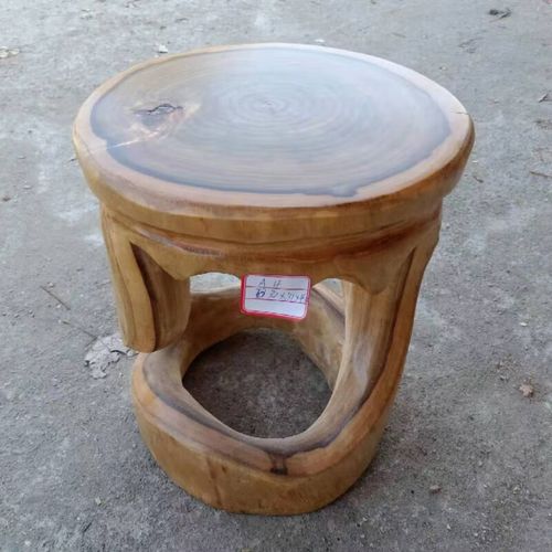云漫卿香樟木圆凳  原木墩实木墩子香樟树墩树桩凳子创意茶几实木圆凳