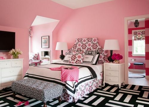 内墙乳胶漆公主儿童粉红色桃红粉色环保净味墙面内墙乳胶漆