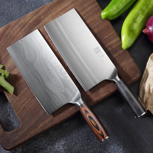 菜刀千唐厨师专用切片刀斩切砍骨刀家用不锈钢菜刀