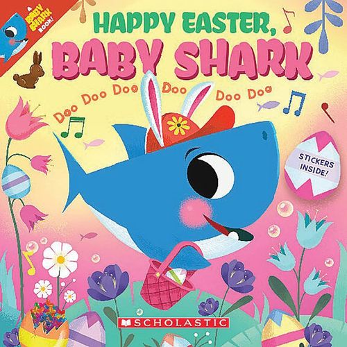 【预售】英文原版 复活节快乐鲨鱼宝宝书happy easter  baby shark
