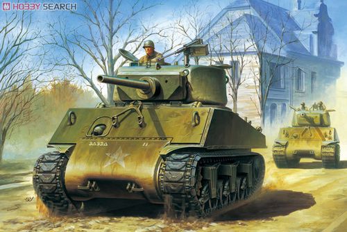 asuka 35-021 二战美国陆军 m4a3e2 谢尔曼 中型战车"巨无霸"
