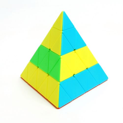 泛新四阶金字塔魔方泛新异型魔方实色四阶金字塔异形魔方益智玩具
