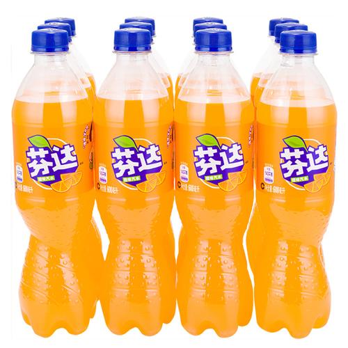 芬达 橙味汽水 500ml*12瓶 整箱 可口可乐出品(新老包装随机发货)