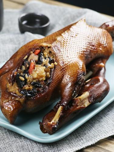 正宗上海私房菜八宝鸭特产熟食即食舌尖上的美食糯米酱鸭整只