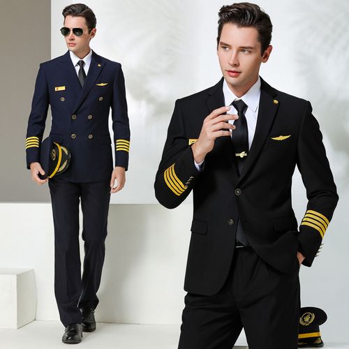 航空机长制服男飞行员空少套装国航民航工作服空乘外套年会礼服