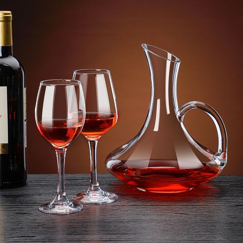 红酒酒杯套装家用6只葡萄酒醒酒酒器欧式玻璃异形