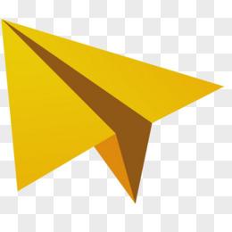 黄色纸飞机图片素材_免费黄色纸飞机png设计图片大全_图精灵