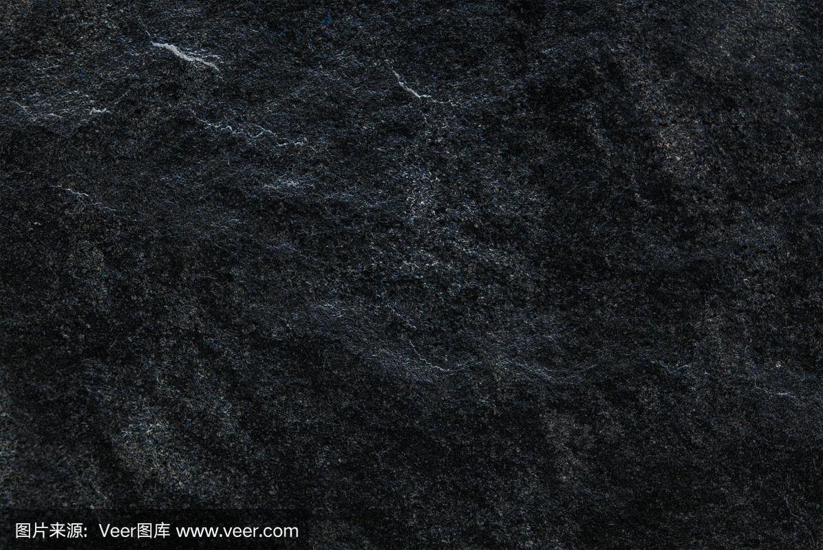 深灰色黑色板岩背景或纹理,详细的真正的天然石材.