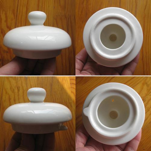 陶瓷 壶盖 茶壶零配件 盖子 米白色 大壶盖 电热水壶盖 专卖盖子