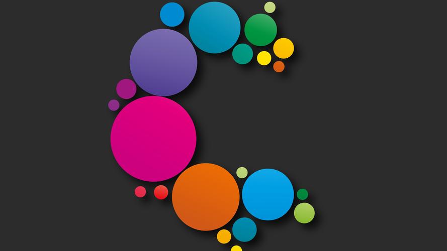彩色圆圈,抽象设计 iphone 壁纸