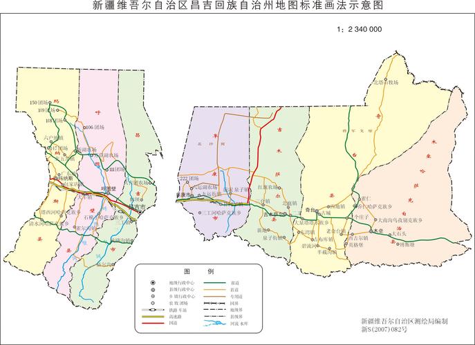 昌吉回族自治州地图