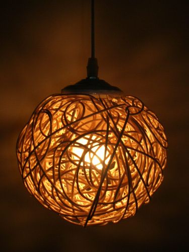 纯手工灯具编织灯创意艺术小吊灯过道灯具餐厅灯饰咖啡厅灯卧室客 - 