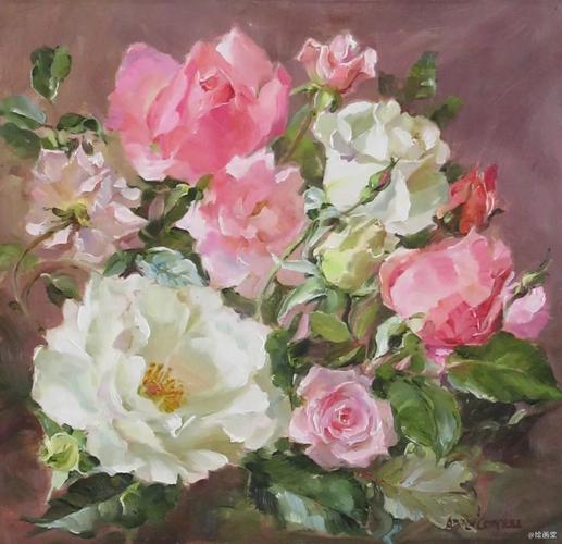 安妮·科特里尔 | 宝石般品质的花卉油画