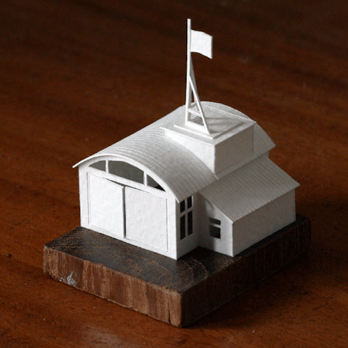 young展开paperholm迷你城市项目,每天制作一个纸质的微型建筑模型