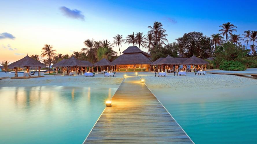 马尔代夫群岛度假高清4k桌面壁纸