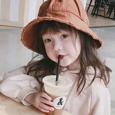 小女孩头像超萌图片 2021韩国可爱小孩头像