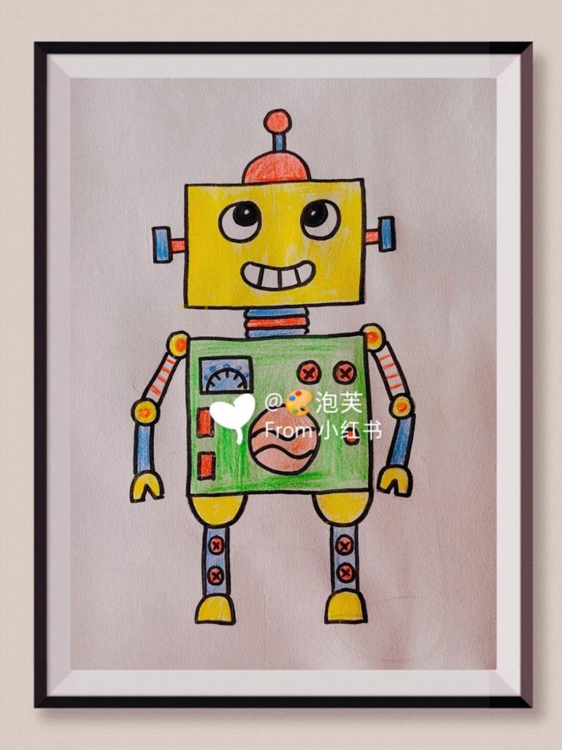 幼儿简笔画【机器人06】 幼儿简笔画【机器人06】