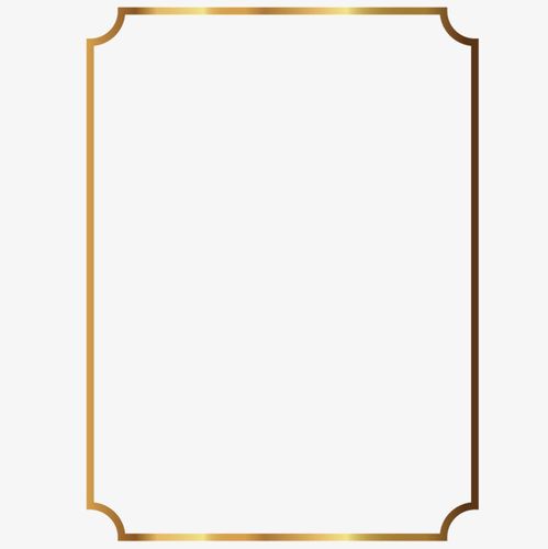 精美欧式边框金色古典花纹元素设计【免抠元素png】-90设计网