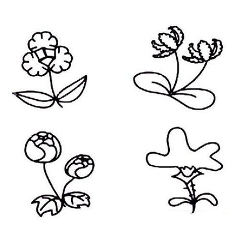 花朵怎么画 儿童花朵简笔画的画法 亲子简笔画大全花朵简笔画图片大全