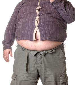 胖男人与一个大肚皮照片