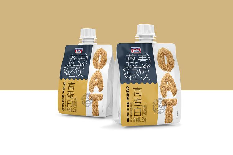april作品「燕麦轻饮」燕麦奶包装设计|平面|包装|四月品牌包装设计