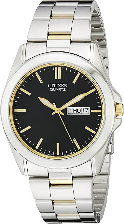 citizen 西铁城 石英男士手表,不锈钢,经典款