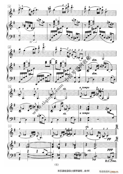 唐老鸭 钢琴(钢琴谱)5