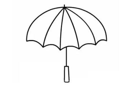 小雨伞的画法简笔画步骤图解