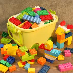 儿童积木宝宝玩具益智拼装智力2-3岁大颗粒5男孩动脑拼图兼容乐高