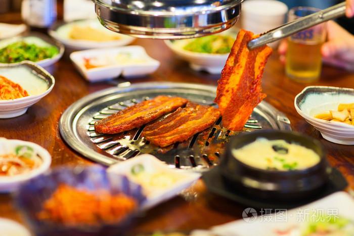 韩国烤肉照片-正版商用图片0bar11-摄图新视界