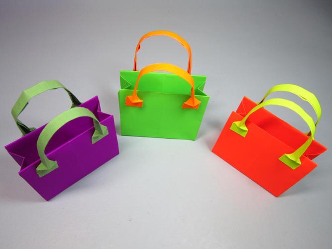 如何折纸包包,简单的手提包折纸教程,diy手工制作