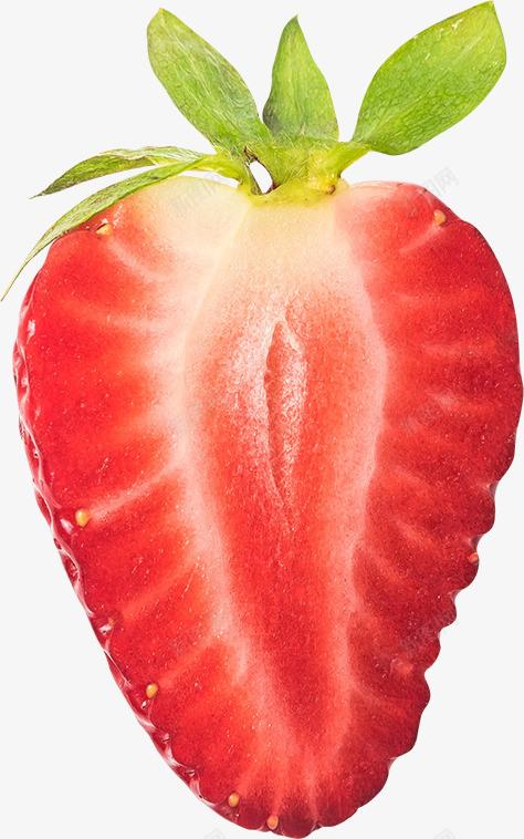 com 水果 矢量装饰 红色水果 草莓 草莓剖面 装饰