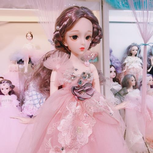 叶安心公主大号 芭比洋娃娃礼盒套装女孩生日礼物公仔玩具定制纱