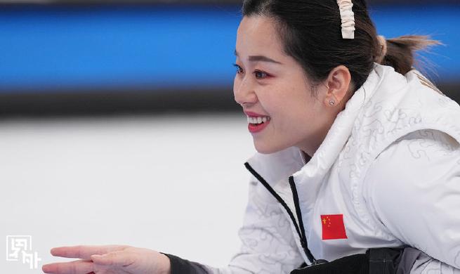 王芮太稳了##女子冰壶中国vs韩国##北京冬奥会