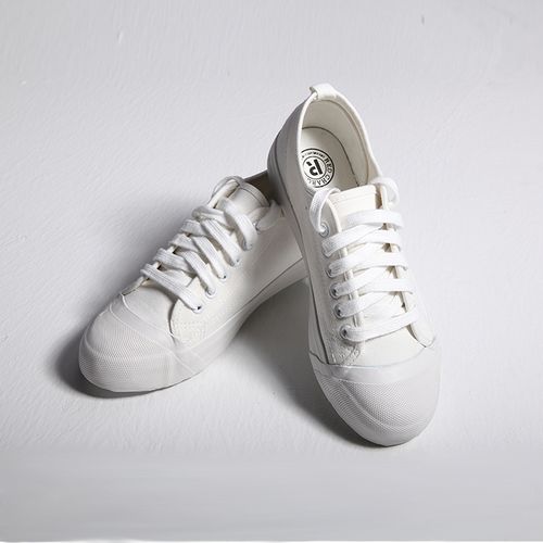 rc原创纯色小白鞋帆布鞋低帮板鞋子休闲鞋系带