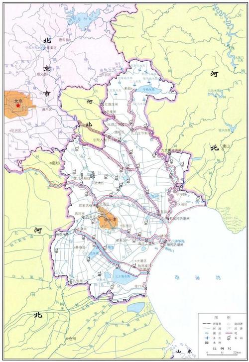 天津市是海河流域五大河系的入海口,流经市区的主要水系有海河,蓟运河