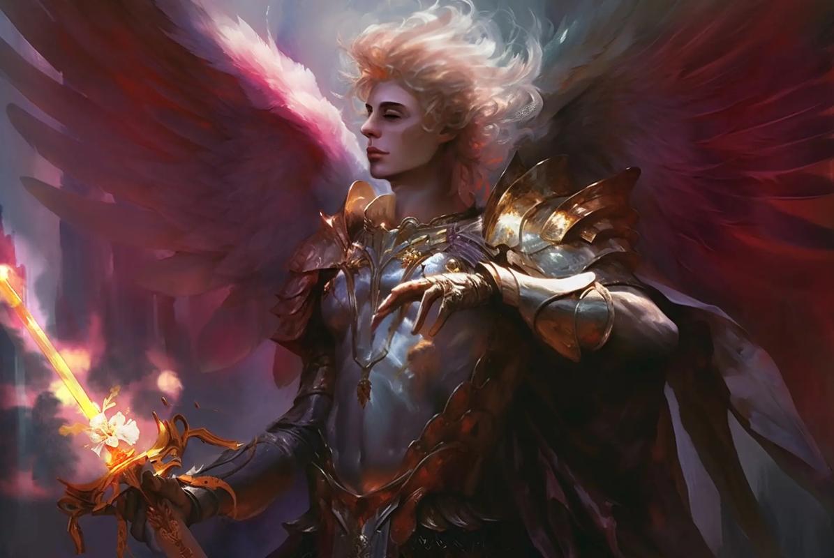 四大天使长通常被描绘为带有翅膀的神圣使者, - 抖音