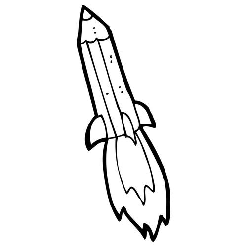 铅笔火箭卡通,铅笔火箭卡通