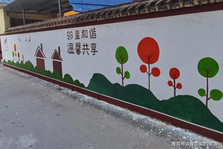 【新时代文明实践】吕陵镇开展"手绘文化墙"助力全国文明城市创建