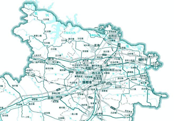 是行政区划上的管辖,因为洛阳市和吉利区之间还隔着孟津县,吉利区仅