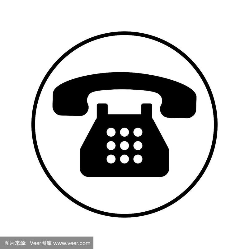 电话黑色图标,通讯,联系方式