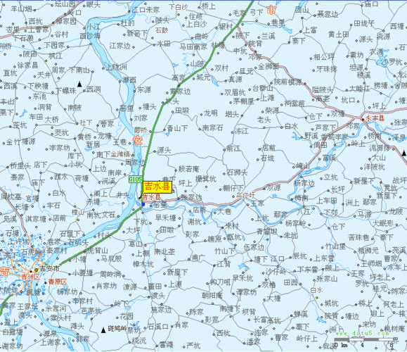 吉水县地图高清版